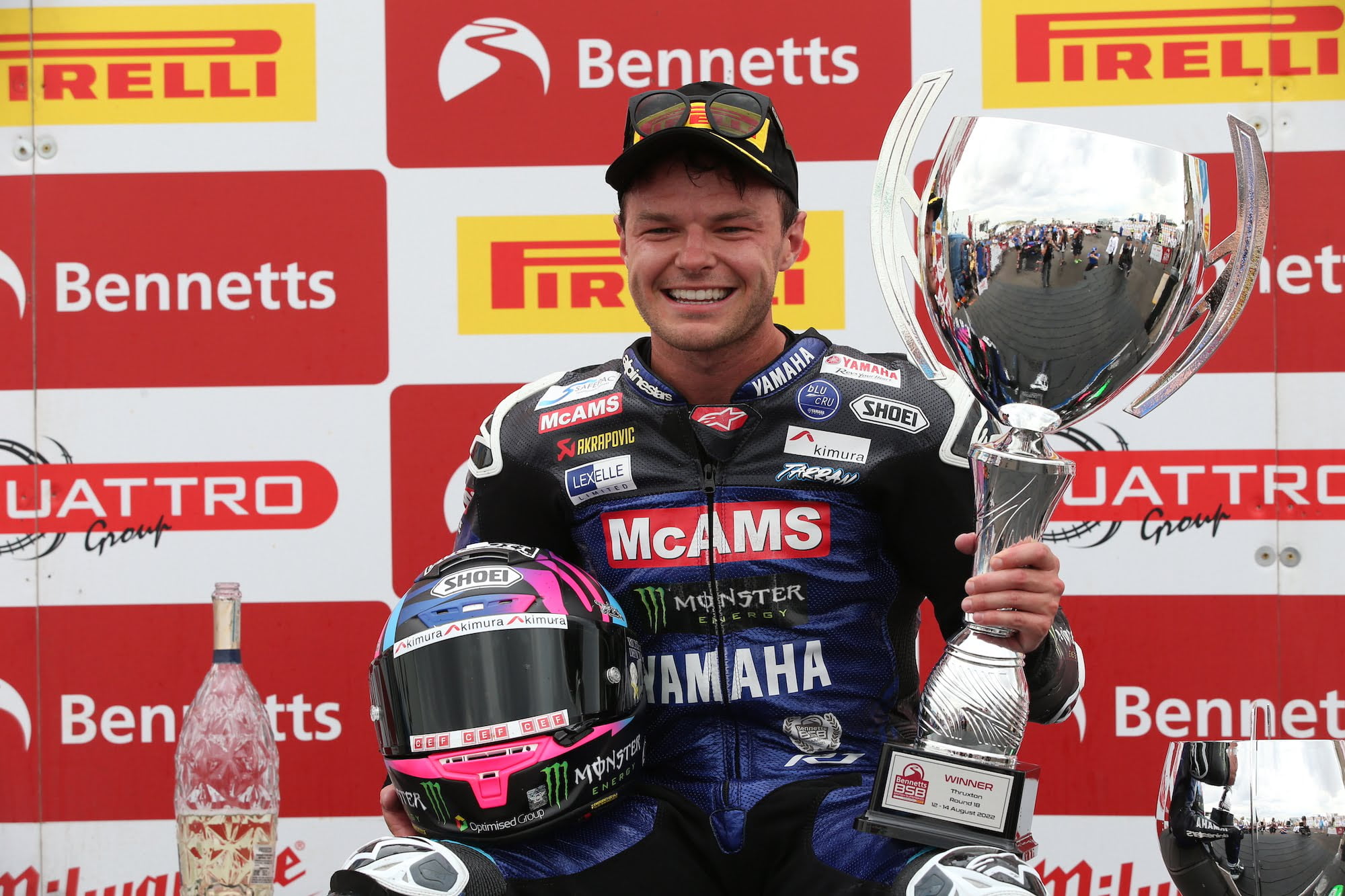 Triple Threat in Thruxton Heat for McAMS Yamaha