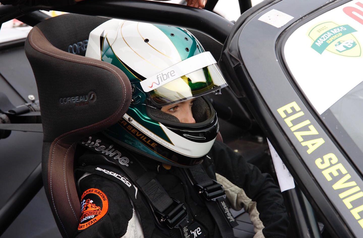 Eliza Seville gears up for the final round of the Mazda Supercup at Silverstone